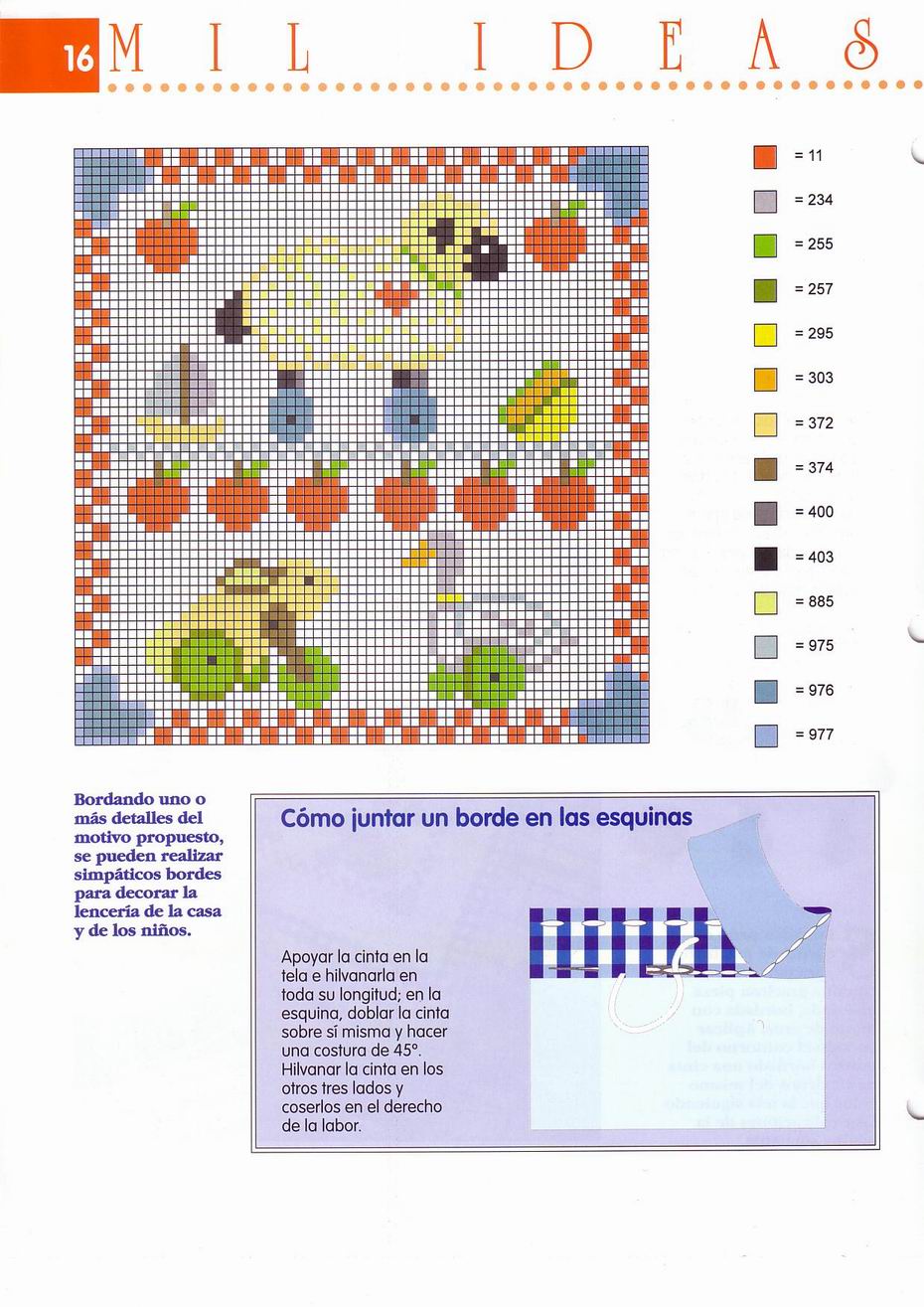 dishtowels cross-stitch with cute sheep (2)