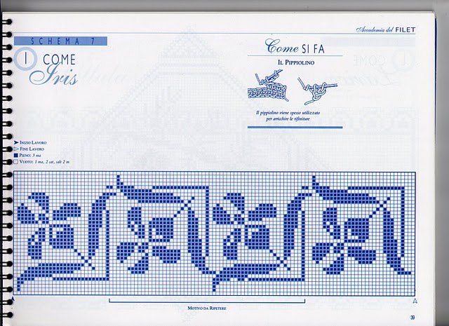 filet iris border