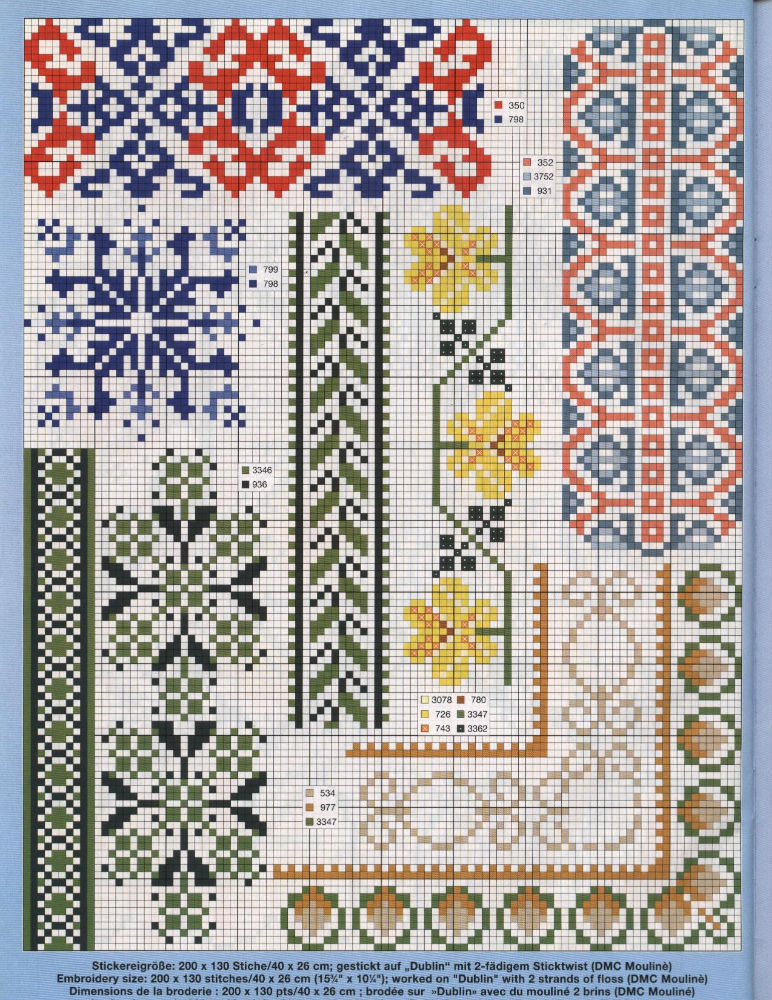 floral cross stitch border (5)