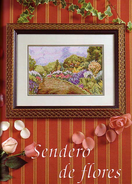 picture with field of flowers cross-stitch (1)