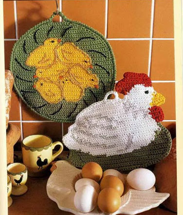 potholders hen chicks (1)