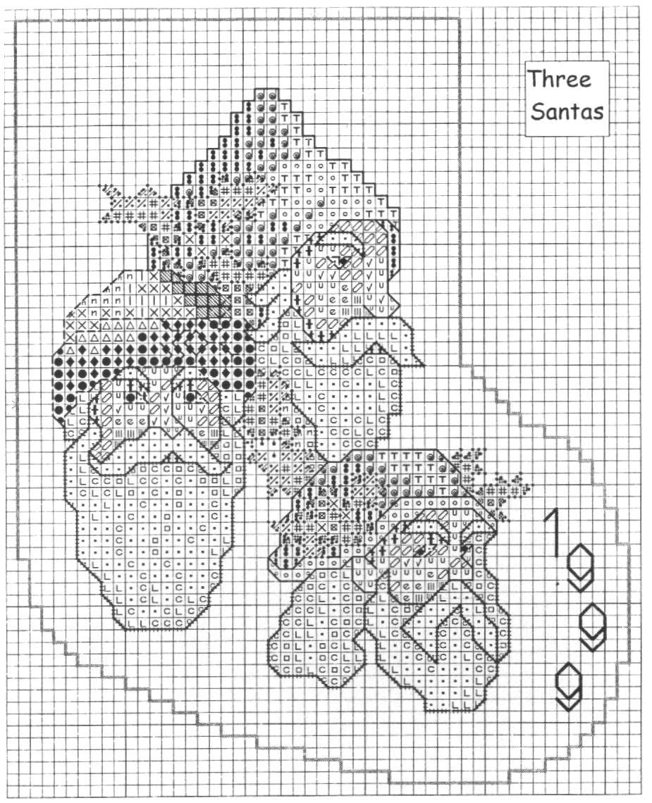 santa claus for cross stitch stocking (4)