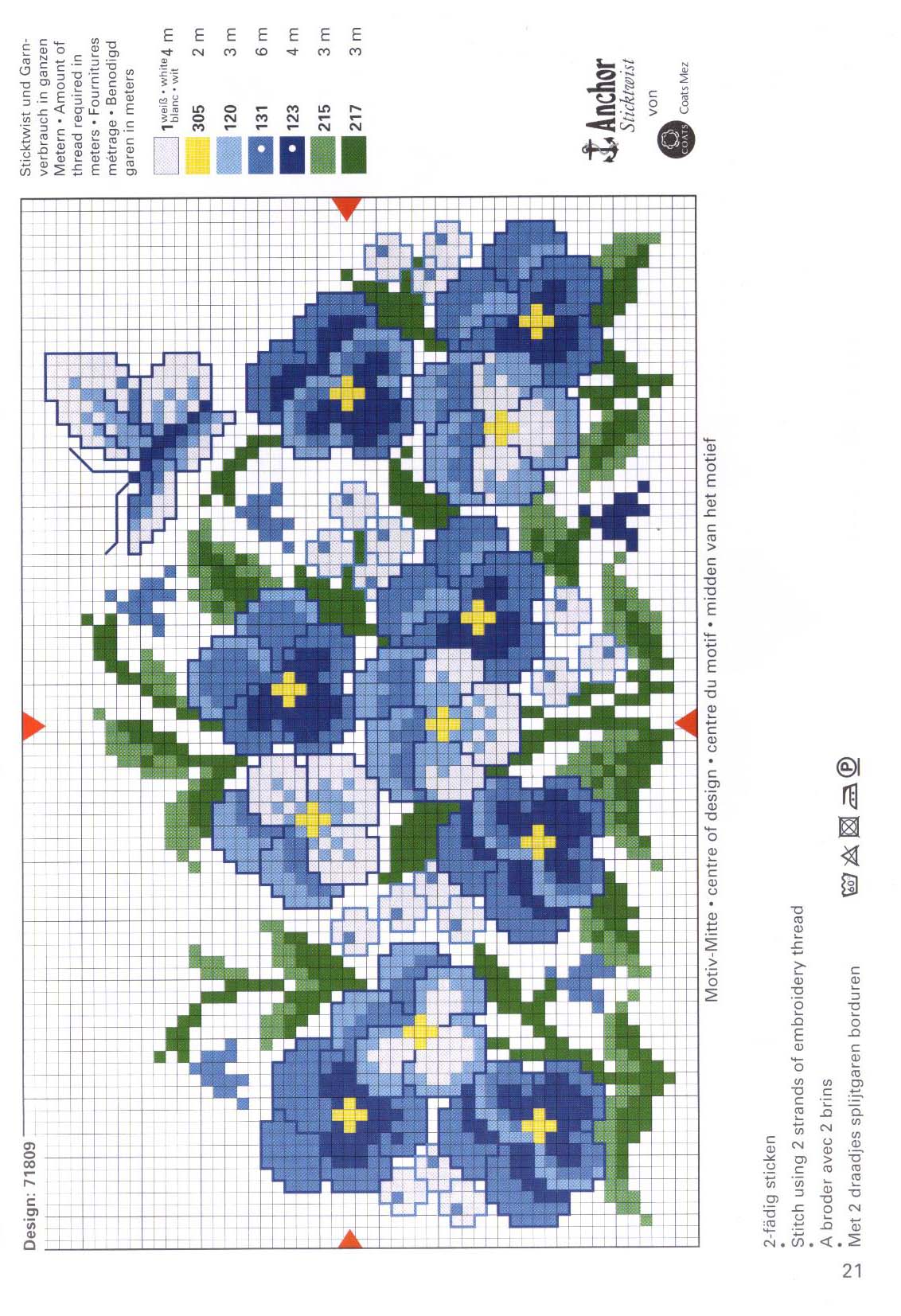 squares with pansies violets and poppies (2)