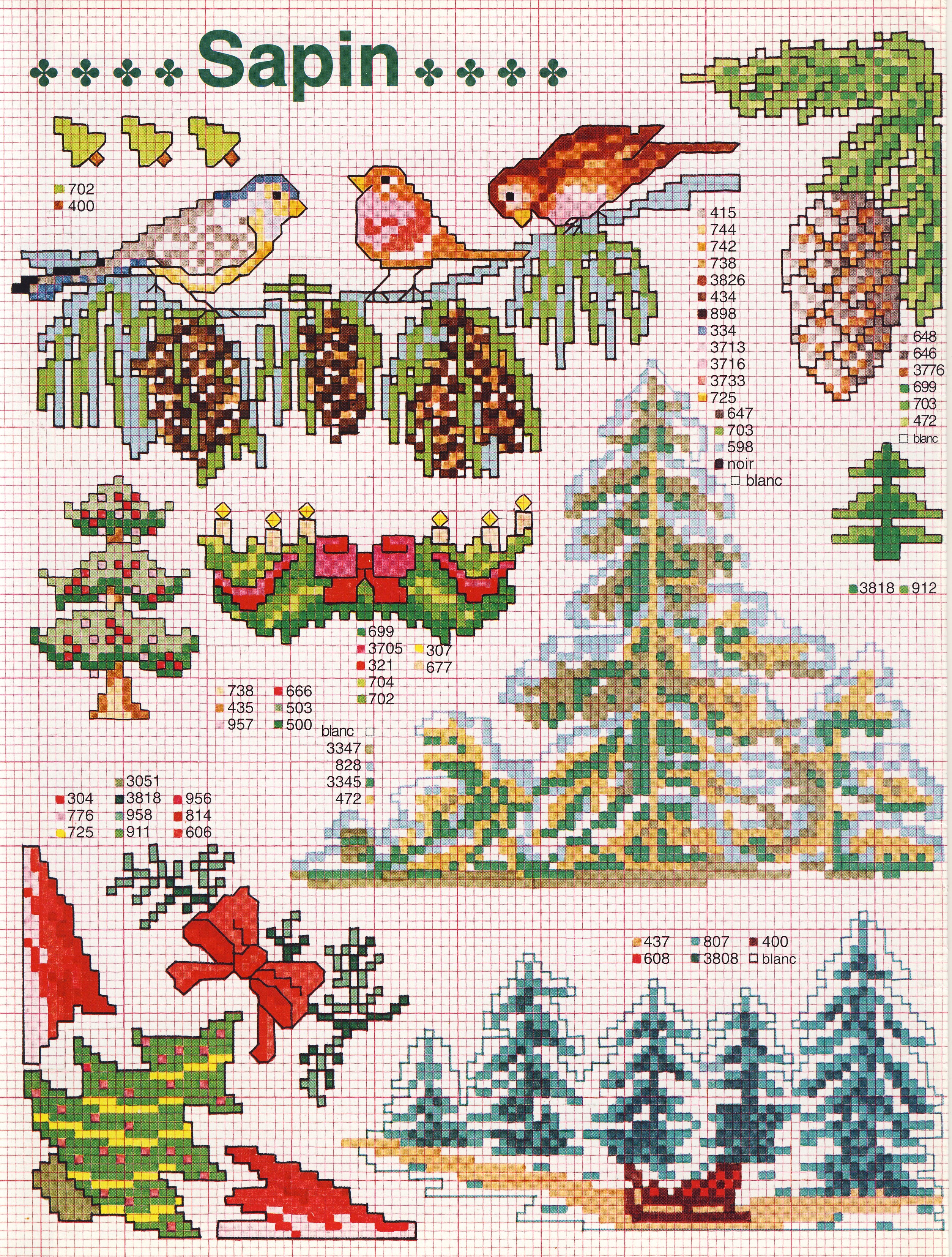 very beautiful Christmas tree Cross stitch (2)